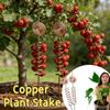 Artistic Copper Garden Stake: Spiral Ornament for Outdoor Decoration