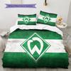 Sportverein Werder Bremen Pattern Bedding Quilt Set  Home Decoration  Gift (1 * duvet cover + 2 * pillowcase  without core)