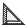 Треугольная линейка Алюминиевая чертежная треугольная линейка 45/90 градусов Прямоугольная Инструмент для столярных работ Математики Геометрии