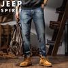 Мужские джинсы JEEP SPIRIT в стиле ретро, прямого кроя, стрейч
