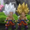 Чиби Фигурки Dragon Ball Гоку Шенрон Фигурка Действия Супер Сайян 2 ПВХ Аниме Статуэтка Украшение Кукла Коллекция для Спальни Подарок