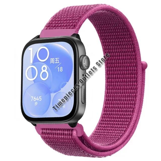 Нейлоновый ремешок-петля для Huawei Watch Fit 3 Sport, дышащий сменный браслет, браслет для Huawei Watch Fit 3, аксессуары для ремня