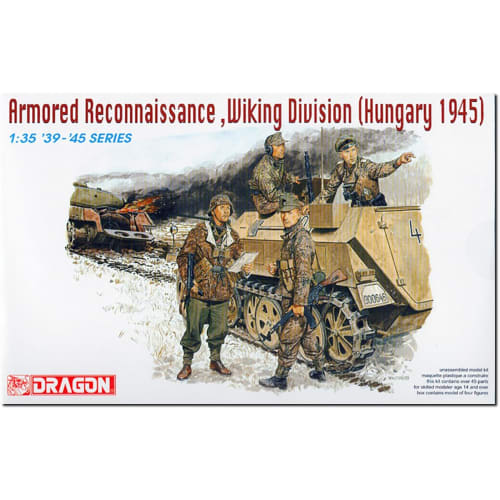 Platz Dragon 1/35 Вторая мировая война Немецкие войска СС 5-я танковая дивизия СС Викинг Разведывательное подразделение Пластиковая сборная модель DR6131 (Персонал)