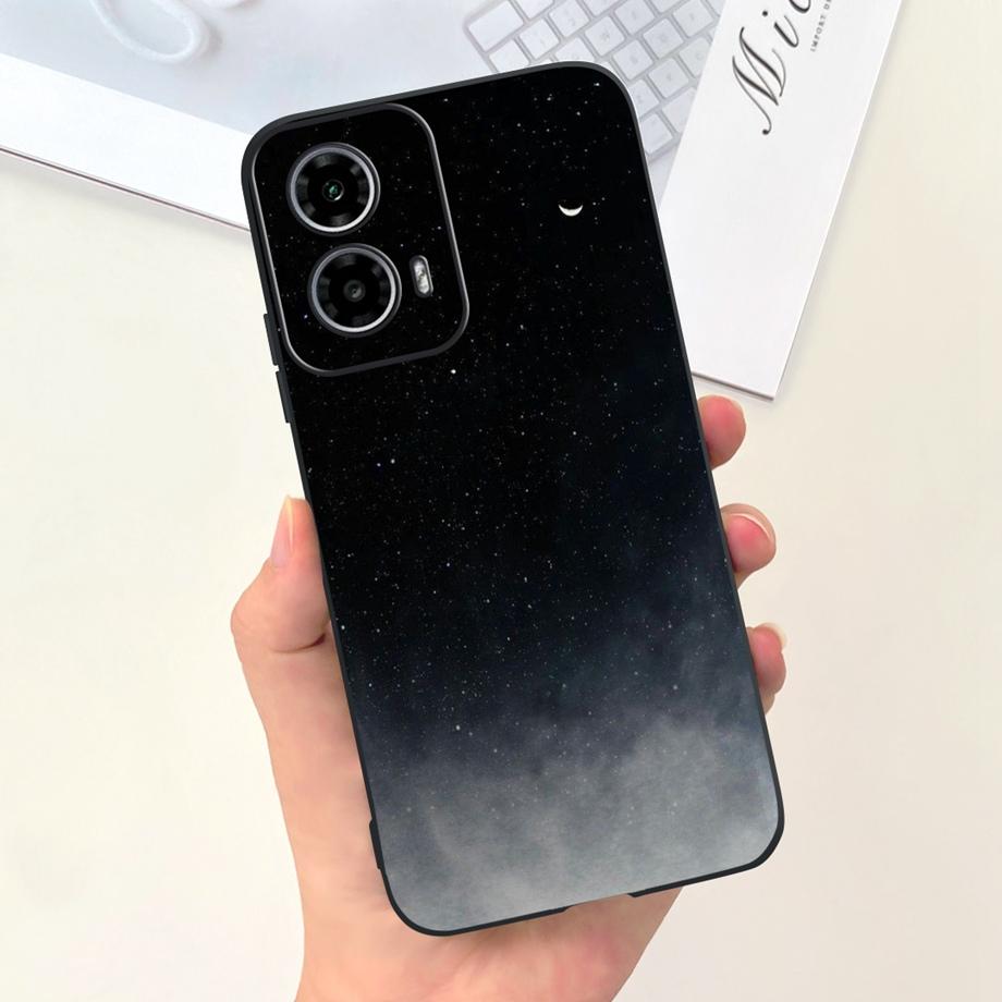 Чехол для Moto G34 5G, мягкий силиконовый, ударопрочный, с рисунком ромашки для женщин, задняя крышка для Motorola Moto G24 Power, TPU чехлы для Moto G04