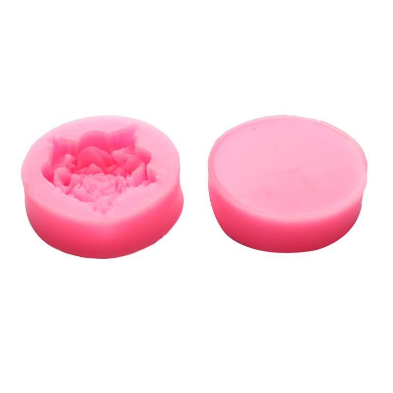 Силиконовая форма для торта Bloom Rose 3D Flower Fondant Mold Cupcake Candy Chocolate Decor
