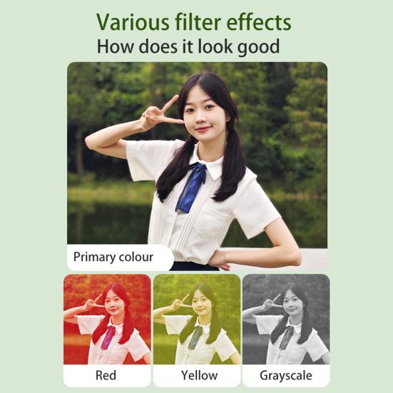 48MP Digital Camera with LED Fill Light 180-Degree Flip Screen Compact Design Portable Camera Vlogging Recorder