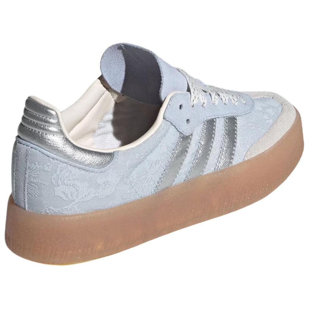 adidas Женские Sambae W 'Crystal Sky Silver Chalk Pearl' (женские размеры) Кристальное небо / Серебристый металлик / Жемчужно-белый Немецкие армейские кроссовки IH1967