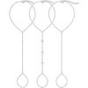 3PCS 14K Gold-Plated Hand Chain Bracelets for Women, Stack Bracelets Set Adjustable, Trendy Dainty Ring Bracelet Hand Chain