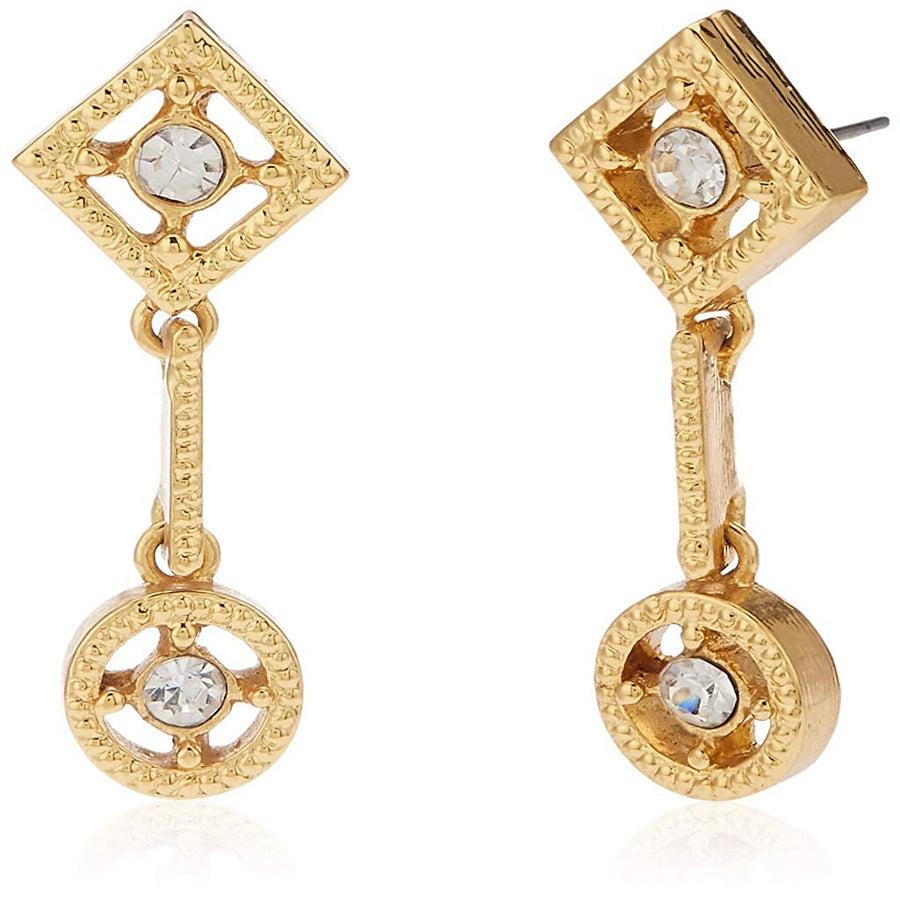 Комплект ожерелья Estele с позолотой 24 карата геометрической формы из австрийского кристалла для женщин