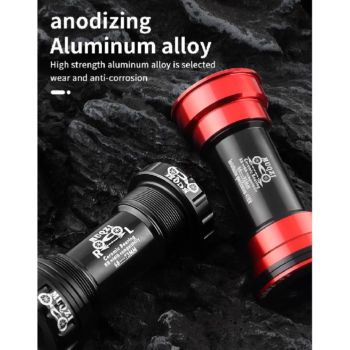 MUQZI Ceramic Bottom Bracket BB68 BB73 Thread BB86 BB90 BB92 Press Fit Bike Bottom Bracket For 22 24mm Crankset