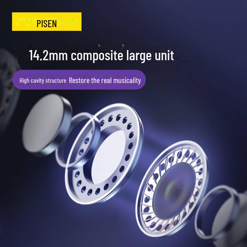 PISEN 3,5 мм стереонаушники-вкладыши, совместимые с устройствами Android и Apple