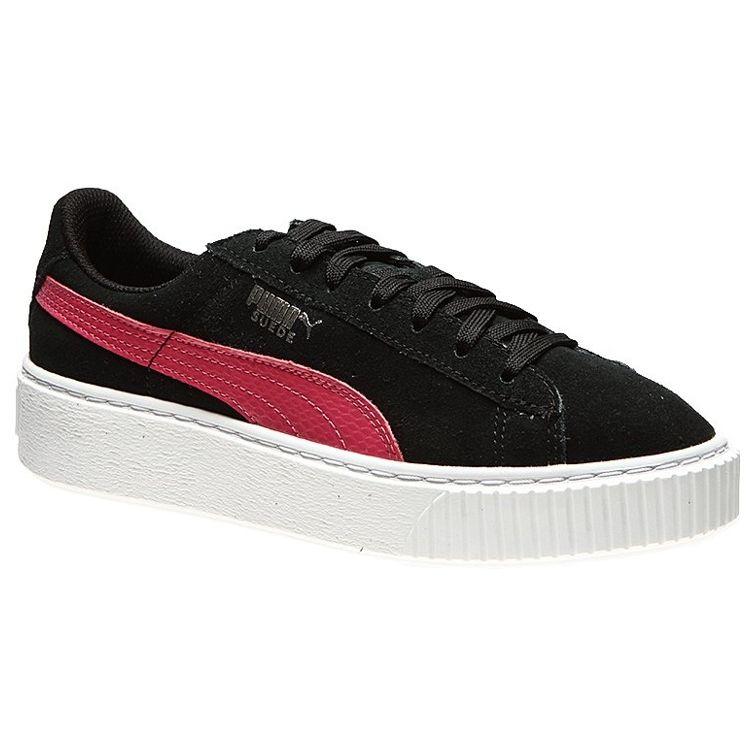 Puma Замшевые кроссовки на платформе Suede Platform Jr Snake - Black Love Potion Детские кроссовки 363906-01