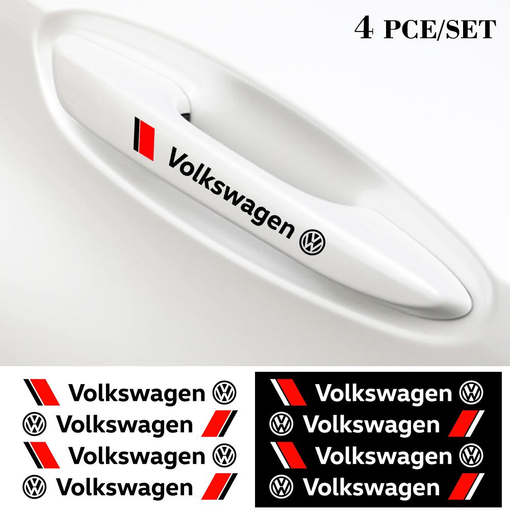 EFG1 Car Door Anti Scratch Auto Door Handle Protector Decals Wiper Stickers For VW Passat Jetta Golf 4 7 Touran MK 3 4 7 Polo Tiguan