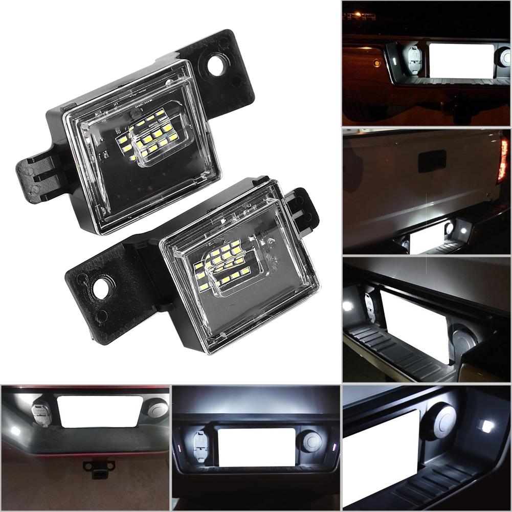 Пара левая правая 15 светодиодов подсветка номерного знака подходит для Chevy Silverado 20142018DC12V