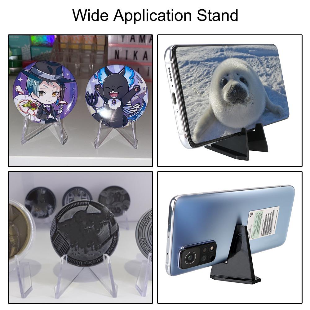 Коллекционный стеллаж для хранения монет Мини-подставка-мольберт для демонстрации монет S/L 10 шт. Полка для медалей Акриловые подставки Дисплей для открыток