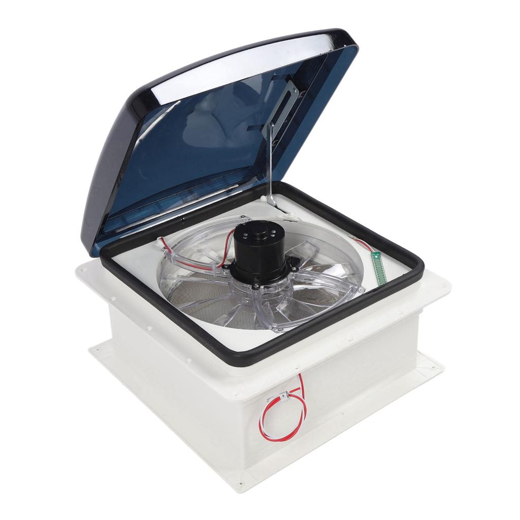 DC12V 14 Inches RV Roof Vent Fan 10 Speed Adjustable with Remote Control Quiet Reversible Ceiling Exhaust Fan for