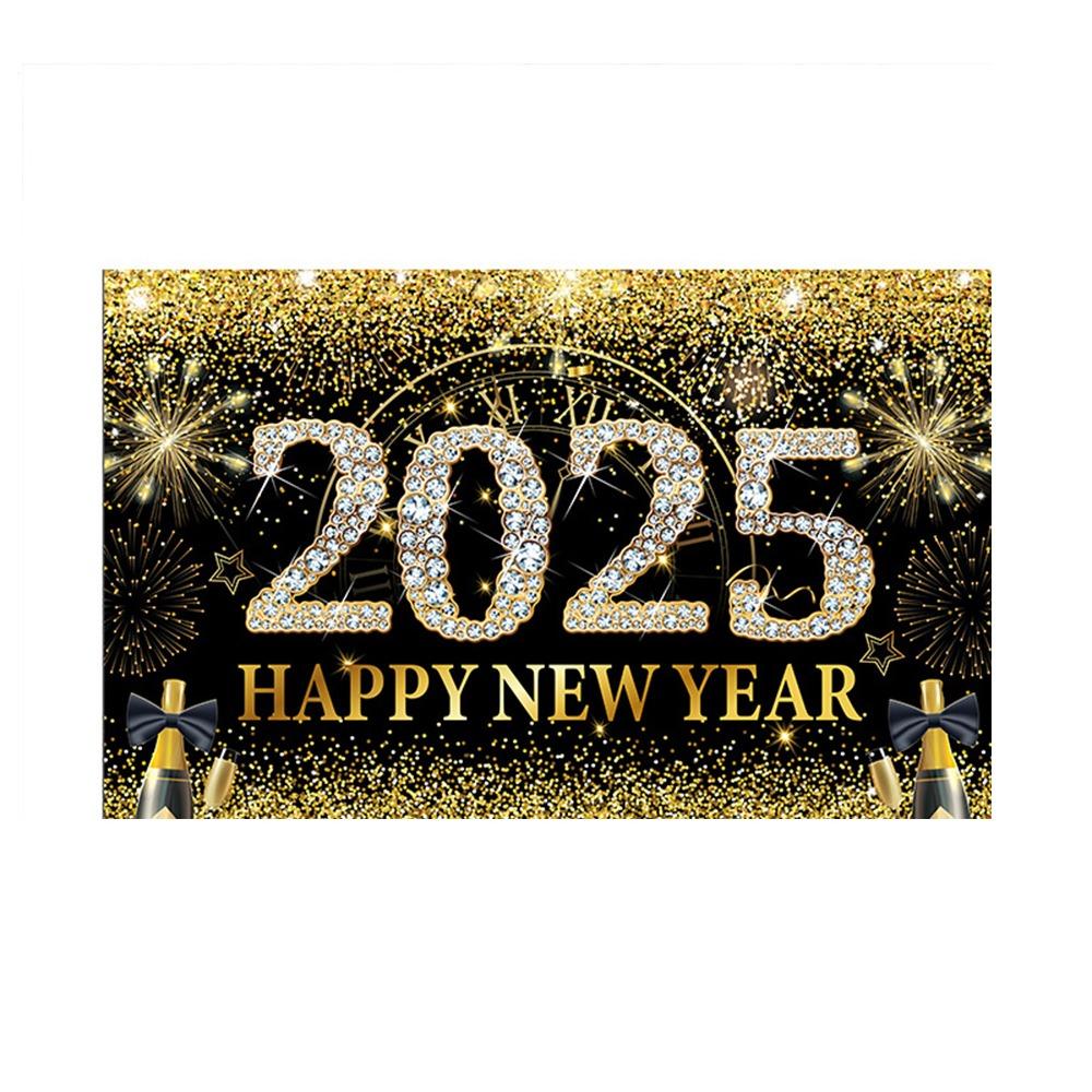 New Year Theme Happy New Year Photography Backdrop Background Banner Home Party Decor