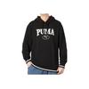 Puma Letter Print Casual Sports Hooded Breathable Pullover Sweatshirt Men Sweatshirt Black 678419-01