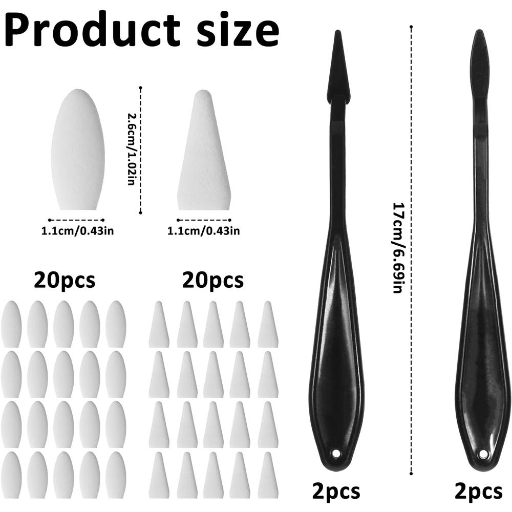 44pcs Blending Stumps for Drawing for Highlighting, and Correcting Drawing