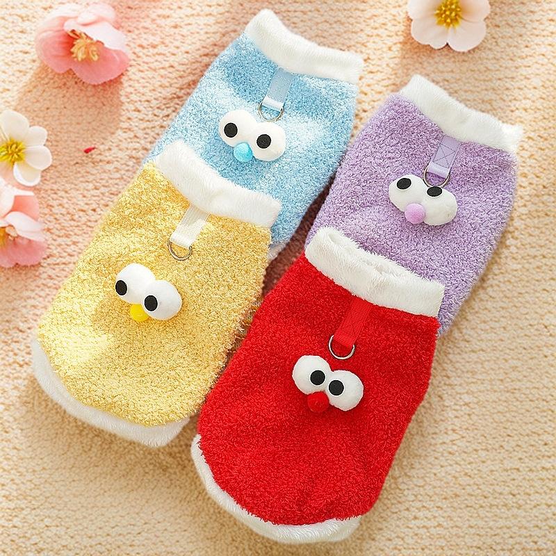 Флисовая Утепленная Одежда для Котенка, Бесшерстной Кошки Джинджила, Домашнего Животного, Осень и Зима, Товары для Собак Средних и Крупных Пород, Корги