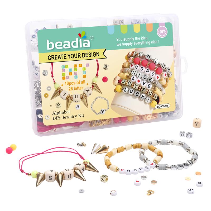 DIY Handmade Ceramic Clay Porcelain Disc Beads Flat Polymer Round Clay Beads Bulk Bracelets Earrings Making Kits