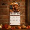 Office Wall Hanging Calendar 2027 Funny Highland Cow Calendar, Cute Farm Animal 12 Month Gift for Lovers Scottish Planner Rustic Home Decor Art Living