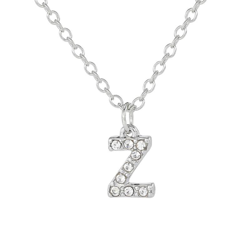 Модная блестящая подвеска-шарм с буквой от A до Z, ожерелье с 26 инициалами, алфавитом, именем, цепочка для ключицы, праздничное ювелирное украшение, подарок