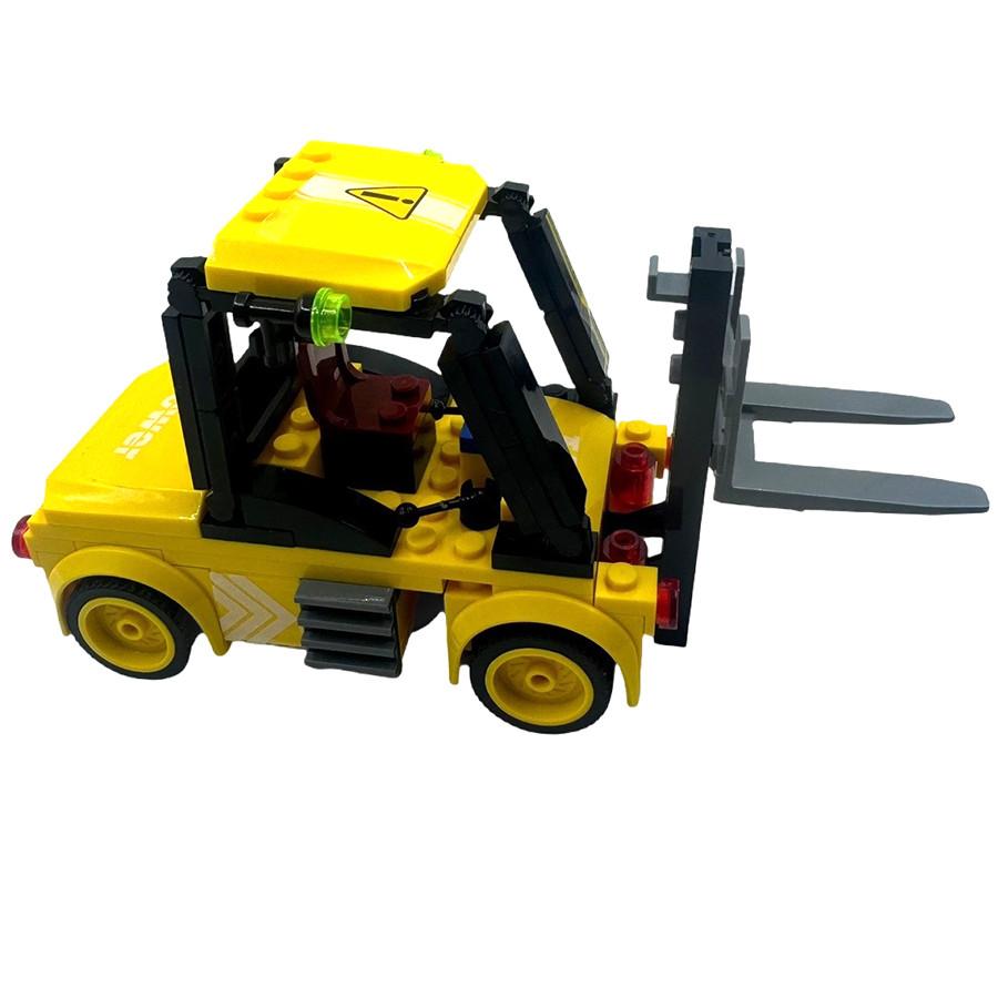 Вилочный погрузчик Инженерная машина Строительный блок Модель автомобиля Дети DIY Кирпичи Набор Игрушка Дети Подарок