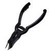 Nippers for thick ingrown nails, cuticles, clippers, scissors, manicure, spa salon, black