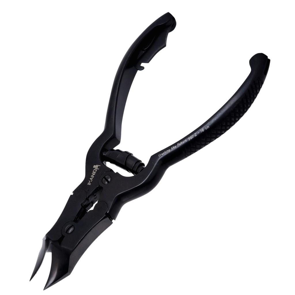 Nippers for thick ingrown nails, cuticles, clippers, scissors, manicure, spa salon, black
