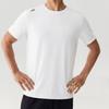 Skechers Дышащая впитывающая влагу однотонная футболка-пуловер мужские топы P226M293-0019