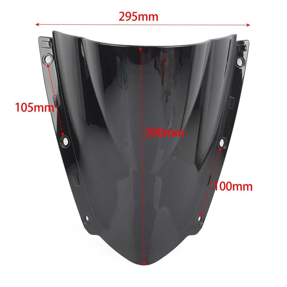 For Kawasaki Ninja ZX10R ZX-10R Motorcycle Screen Windshield WindScreen Double Bubble Fairing Wind Deflector