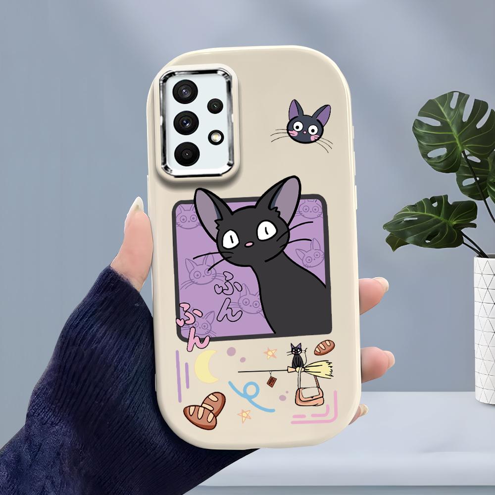 Милый милый кот жидкий силиконовый чехол для телефона Samsung Galaxy S24 S23 S20 FE Plus Ultra Note 20 10 A51 A52 A54 A73 противоударный мягкий чехол