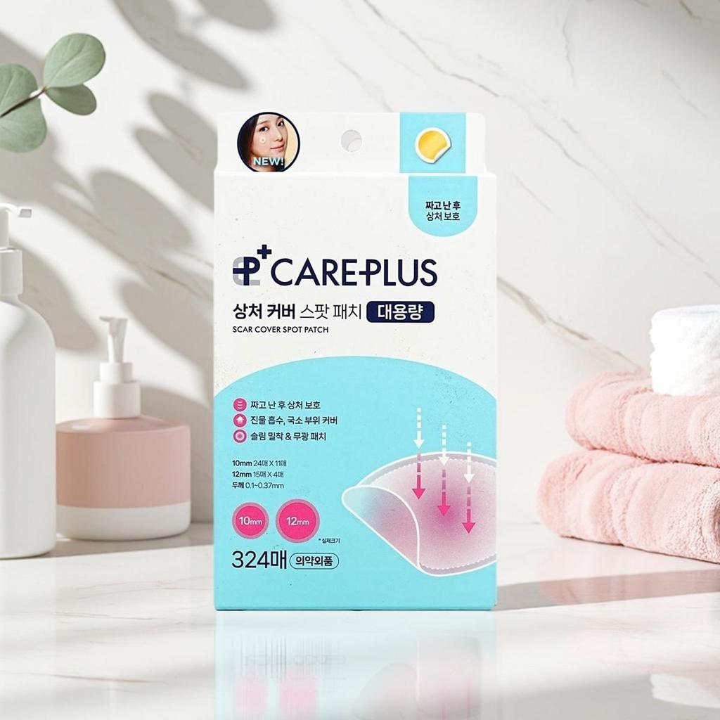 Olive Young Пластырь-патч CarePlus для маскировки шрамов, 324 шт.