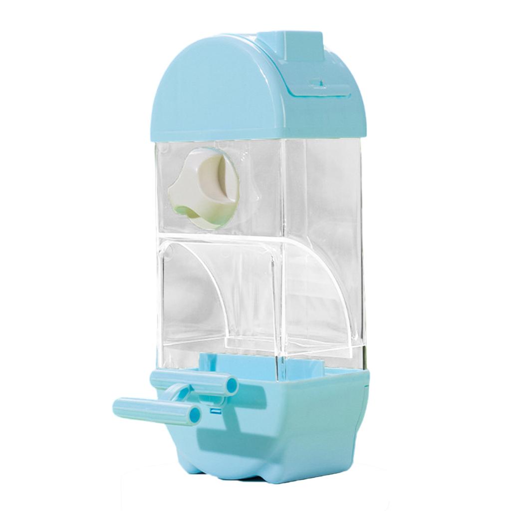 Автоматическая кормушка для птиц Прозрачный дизайн Подвесная клетка для птиц Кормушка Контейнер для еды для попугаев Волнистые попугайчики и кореллы