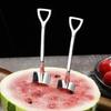 1/2 Pcs New Shovel Spoons Stainless Steel Teaspoons Creative Coffee Spoon For Ice Cream Dessert Tableware Scoop Cutlery Set