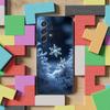 Чехол Рождественский с рисунком Снежинки для Samsung S22,S21,S9,S25,S24,S23,Ultra,FE,S20,S10,Plus,Lite, Мягкий силикон, Черный