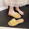 Fashion Retro Fashion Tassel Flat Slippers Women Summer Outside Wear Casual Flat Comfortable Slippers