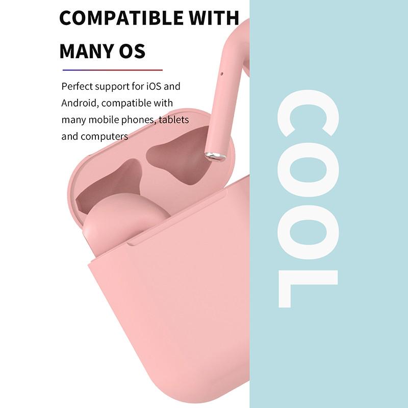 Inpods 12 разноцветные беспроводные Bluetooth наушники-гарнитура в зарядном боксе