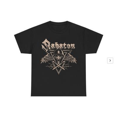 SABATON Мужская хлопковая черная футболка с коротким рукавом Подарок Все размеры от S до 2345XL Унисекс футболка