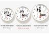 Motivational Student Wall Clock - Study Wisely & Persevere Classroom Decor, Radio-Controlled Hanging Watch