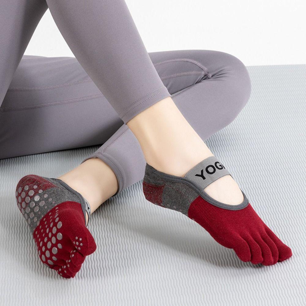 Cotton Pilates Socks Anti-slip Sports Socks New Yoga Socks  Ladies