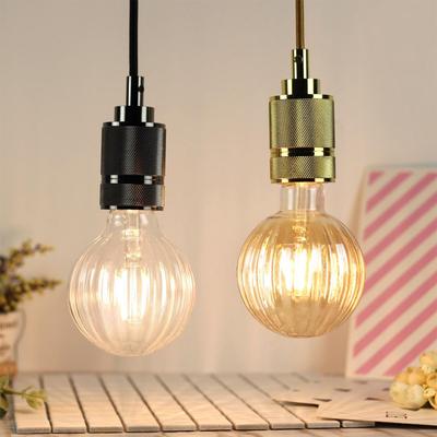 Светодиодная лампа в форме колбы 220 В 2700 К Edison Прозрачные винтажные лампы Теплый белый филамент E27 Декоративное G125 Освещение Стеклянная лампа