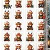 Holiday Party Game Toys 2026 Highland Cow Christmas Advent Calendar, 24-Day Acrylic Countdown Ornament Set with Eve Box Mini Figures, Tree
