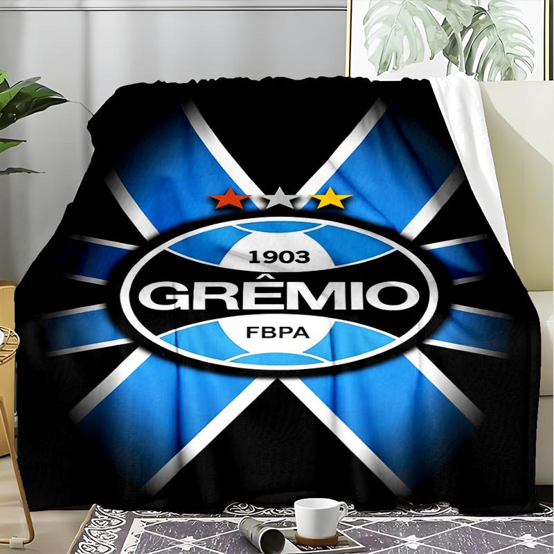 1PC Grêmio FBPA Printed Soft Flannel Blanket Throw for Adult Bedroom Living Room Sofa Camping Travel Fan gifts Christmas Gifts