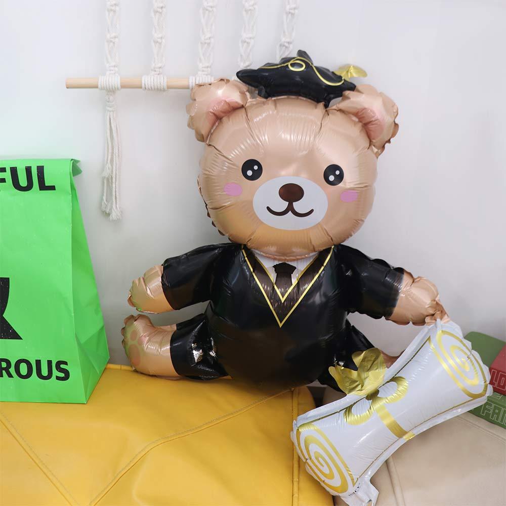 Милый воздушный шар для выпускного вечера 96,52 см Гелиевые шары Декор Шарик в виде выпускного медвежонка Школьные мероприятия