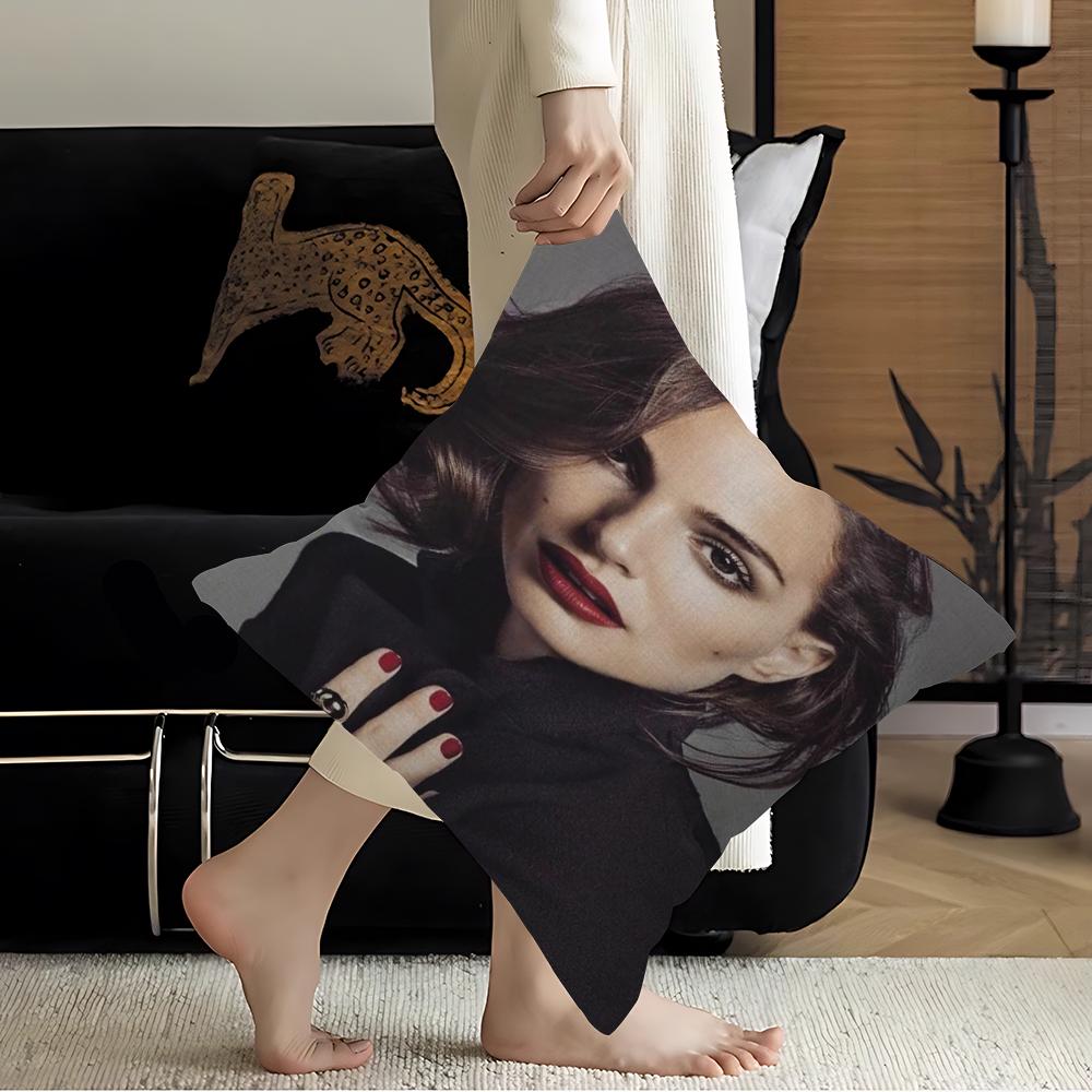 Natalie Portman Pillow Cover Design Cushion Cover Decor Holiday Decorati
