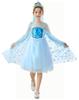 Платье Эльзы из Холодного сердца, костюм для косплея на Хэллоуин, светящаяся тиара, светодиодная принцесса, платье принцессы для девочек и детей [CHOOSEWAY] для детей (140)
