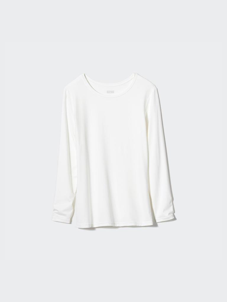 Uniqlo Футболка с круглым вырезом и длинным рукавом Japan HeaTTech 
