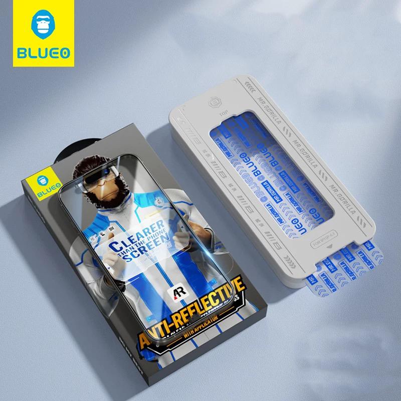 Закаленное стекло BLUEO AR для iPhone 15 Pro Max Пленка для установки без пыли Защитное стекло экрана для iPHONE 13 14 15 PRO MAX